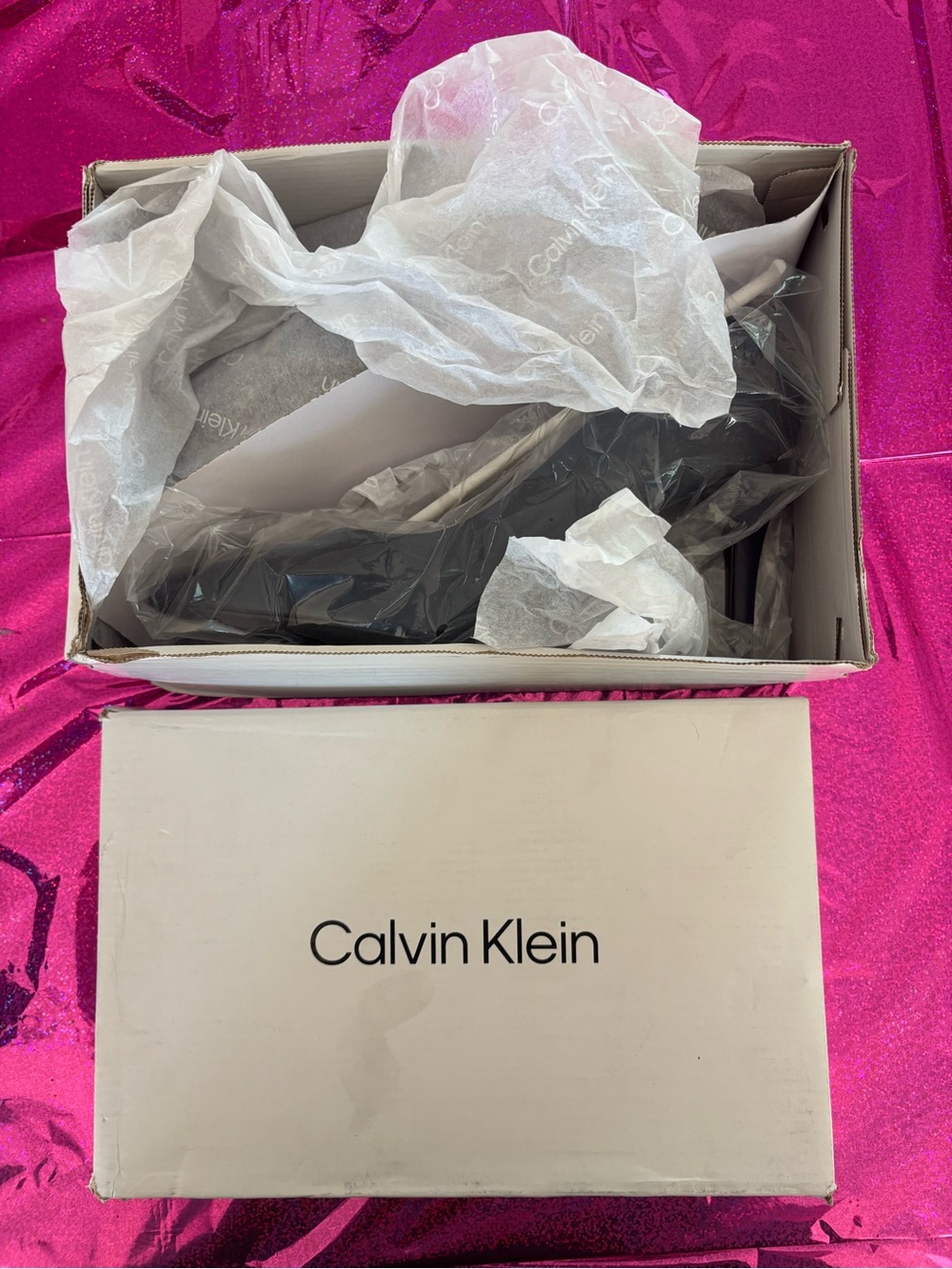 Calvin Klein Dark Blue Leather Heels - Gayle